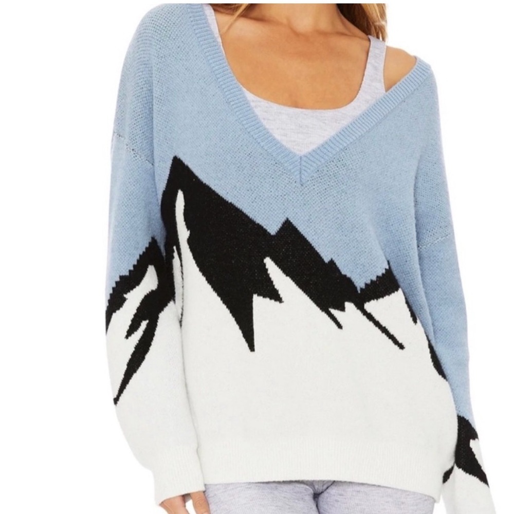 Beach Riot Joey Alpine V-Neck Sweater XS